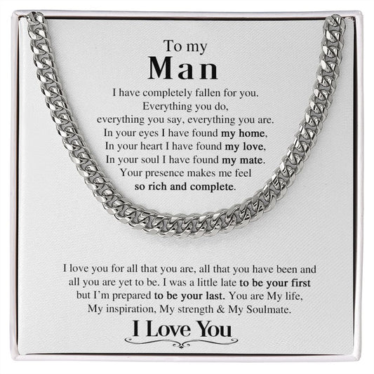 My Man | You complete me - Cuban Link Chain